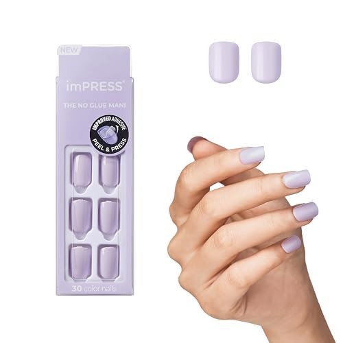 Kiss My Face imPRESS Color Picture Purplect Nails Samolepc nehty 30 ks donna