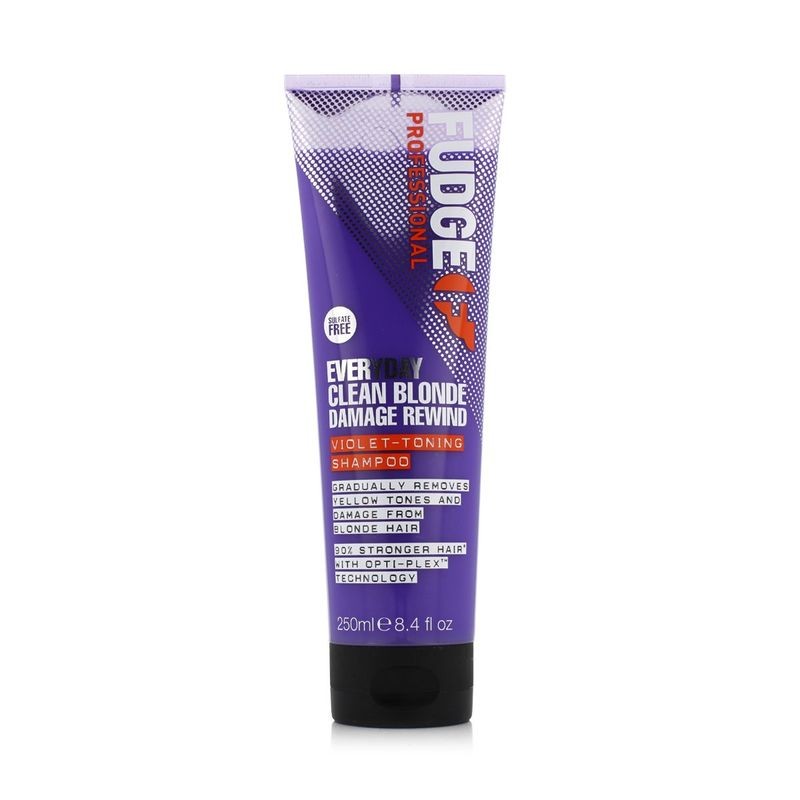 FUDGE Every Day Clean Blonde Damage Rewind Shampooo shampoo rigenerante e leggermente tonificante per capelli biondi 250ml