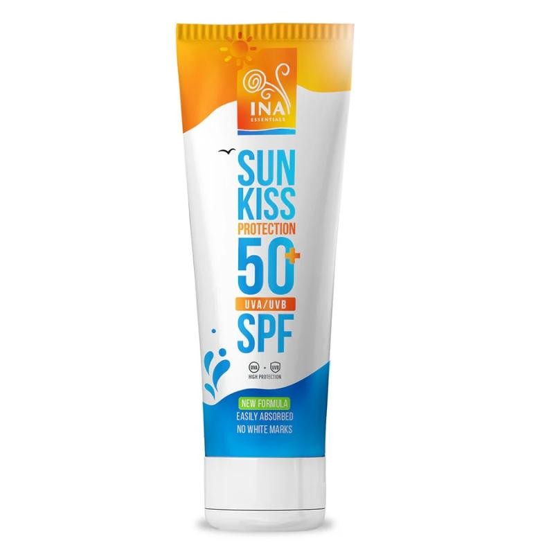 Ina essentials crema viso sun kiss protection spf50+ con filtro 100 ml