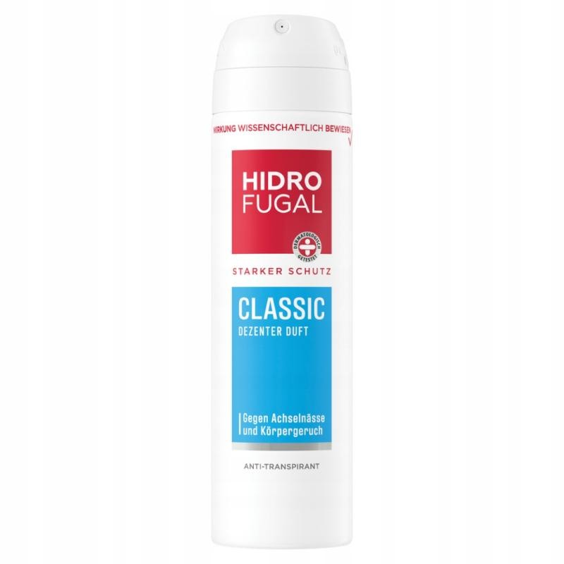 Hidrofugal spray antitraspirante classico che offre una protezione forte 150 ml