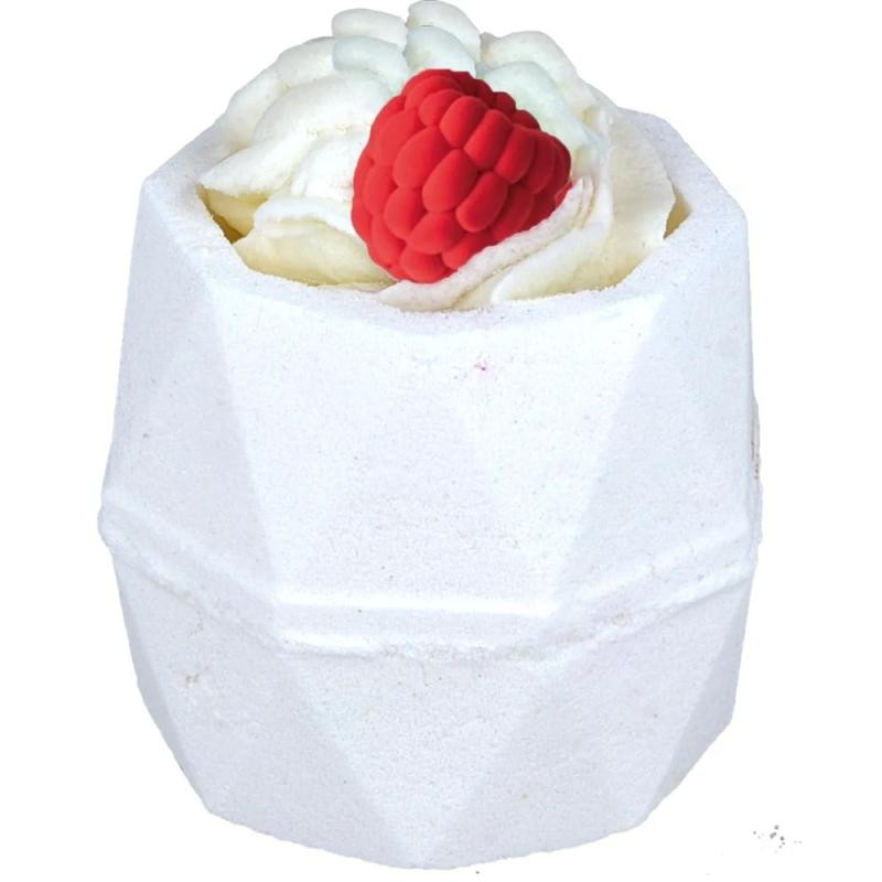 Bomb cosmetics bomba da bagno al lampone bianco 160 g