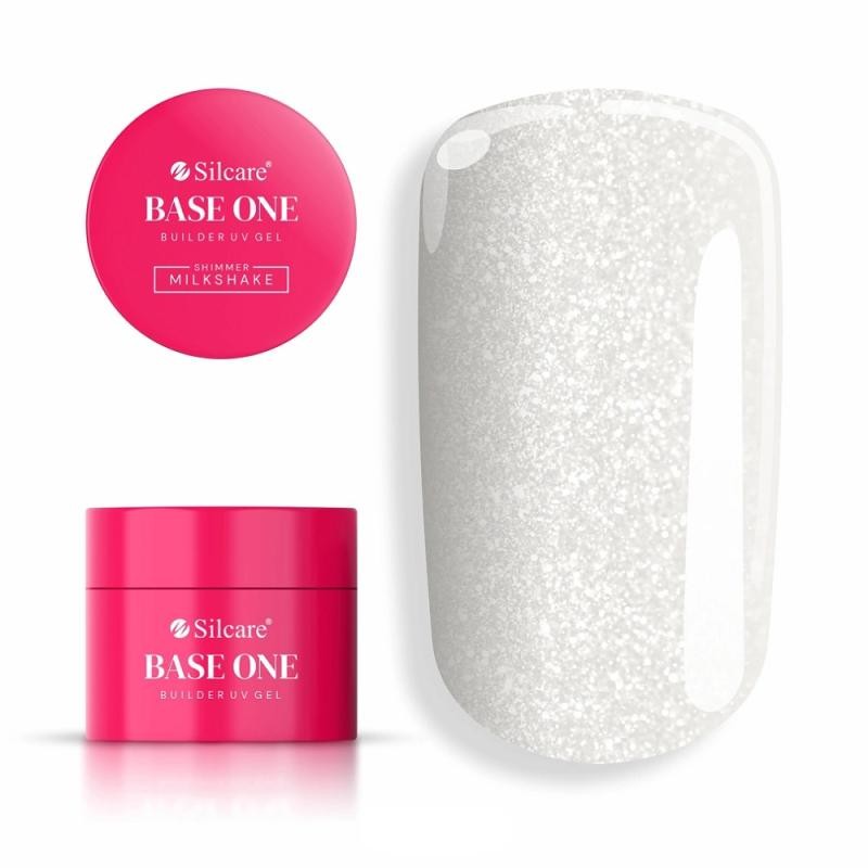 Silcare base one buldier gel shimmer milkshake 50 g