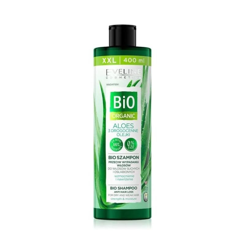 Eveline Bio Organic Aloes Bio Shampoo shampoo naturale per capelli secchi e fragili 400ml donna