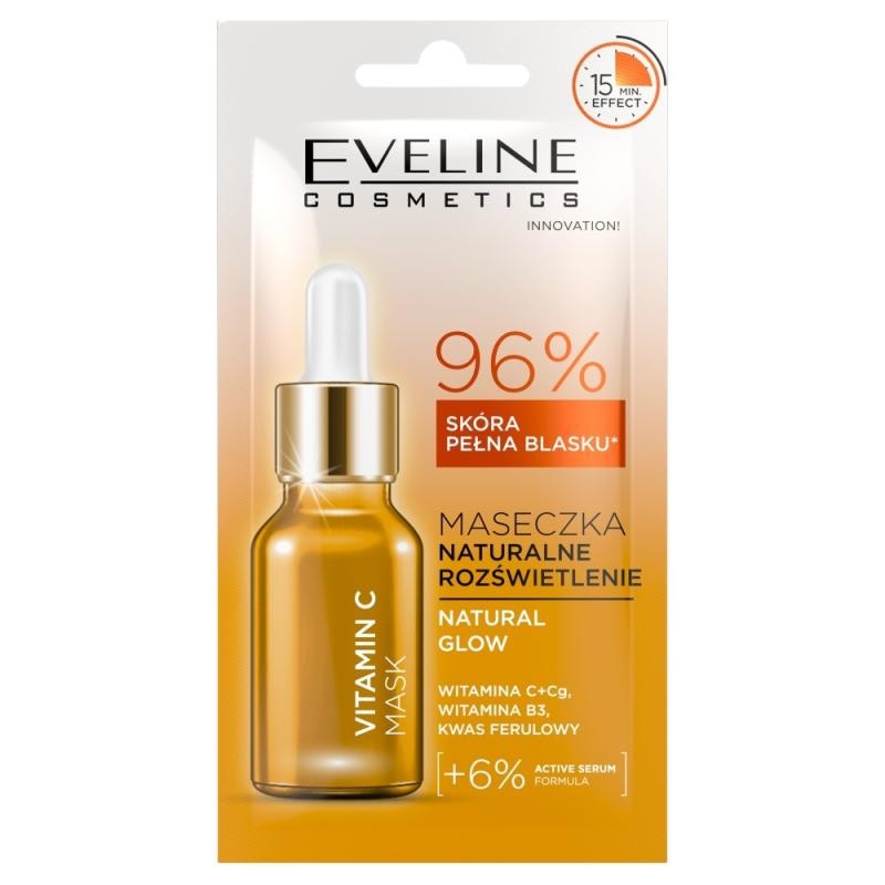 Eveline maschera viso in tessuto alla vitamina c da 8 ml