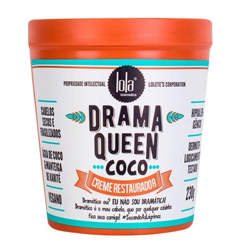 Lola cosmetics maschera per capelli drama queen coco 230 g