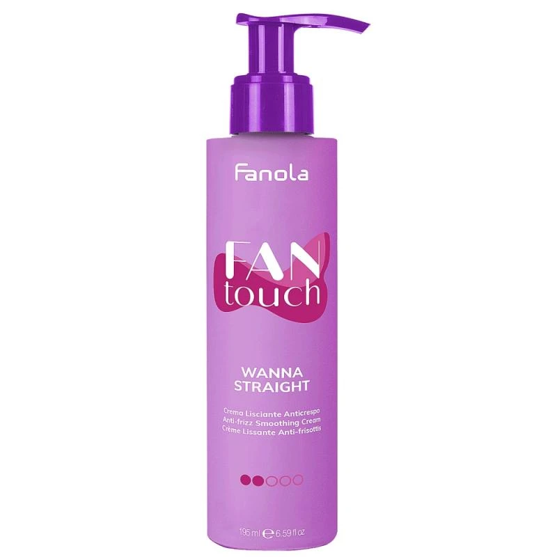 Fanola Fan Touch Wanna Straight Anti-Frizz Smoothing Cream crema lisciante contro l'effetto crespo 195ml donna