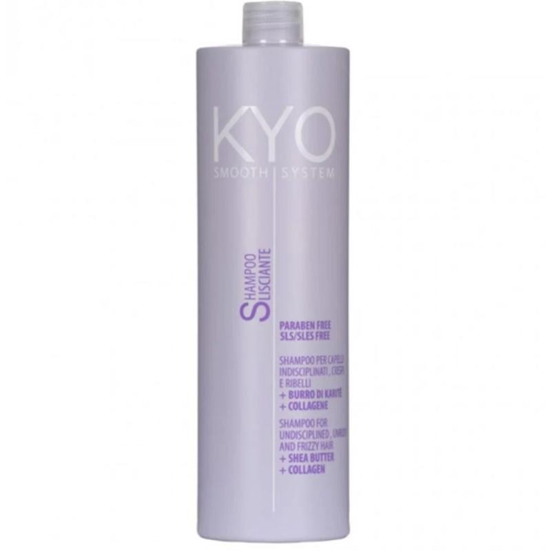 Kyo shampoo lisciante smooth system shampoo lisciante con burro di karité e collagene 1000ml