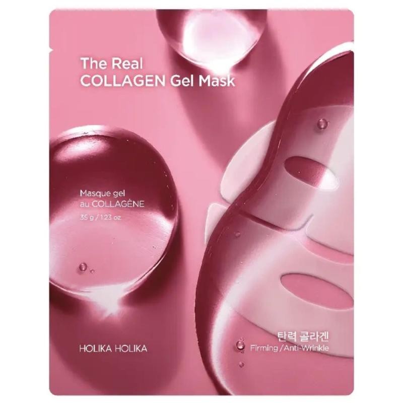 Holika Holika The Real Collagen Gel Mask 35 g Maschera idrogel per la notte donna