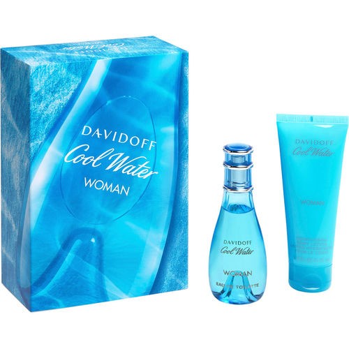Davidoff Cool Water Woman SET eau de toilette 30 ml + body lotion 75 ml donna 30ml