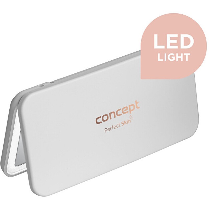 Concept KZ2010 - Cosmetic pocket mirror with LED lighting, white donna