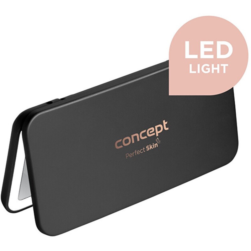 Concept KZ2020 - Cosmetic pocket mirror with LED lighting black donna
