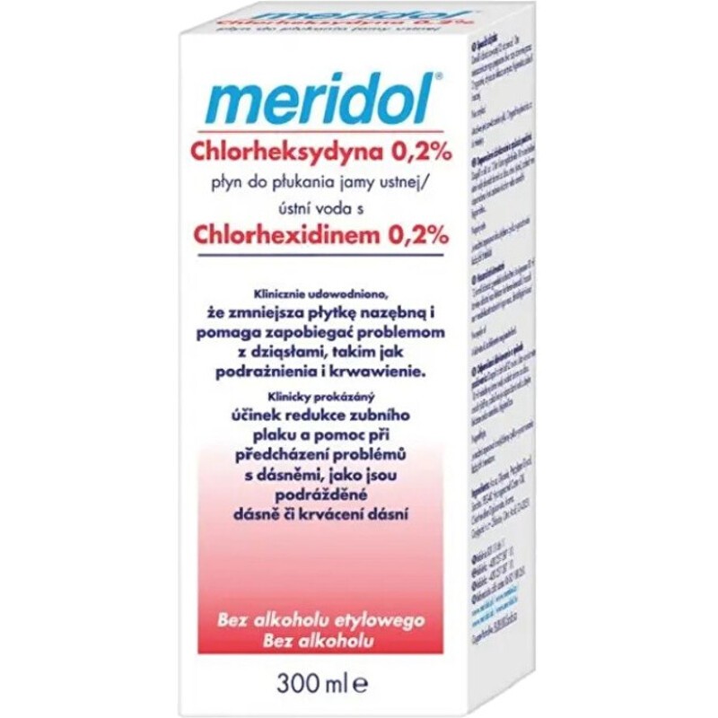 Meridol Mouthwash Chlorhexidine 0.2% - Mouthwash with chlorhexidine donna 300ml