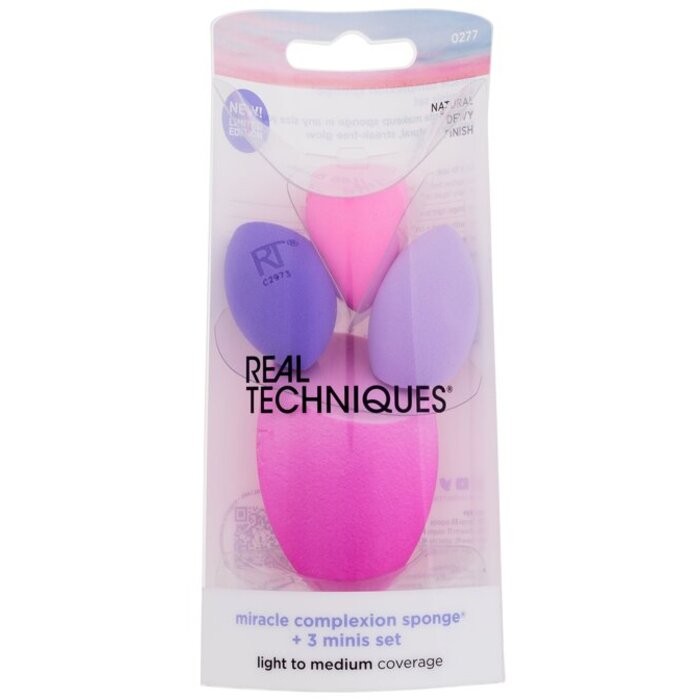 Real Techniques Spugna per carnagione miracolosa set da 3 mini donna 10ks
