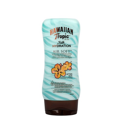 Hawaiian Tropic AFTER SUN SILK HYDRATION coconut and papaya 180ml unisex
