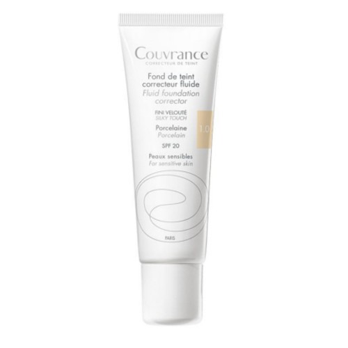Avene Couvrance Fluid Foundation Corrector SPF20 donna 30ml Numero 1.0 Porcelain