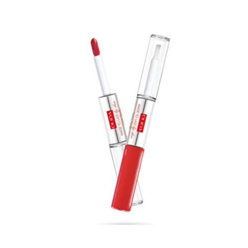 Pupa Lungo Colore Labbra Liquido 2 x 4 ml donna 005 Deep Ruby