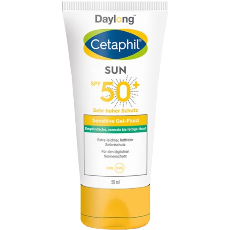 Daylong Cetaphil Sun Sensitive Gel-Fluid SPF 50+ - Sunscreen gel fluid for sensitive to oily skin donna 50ml