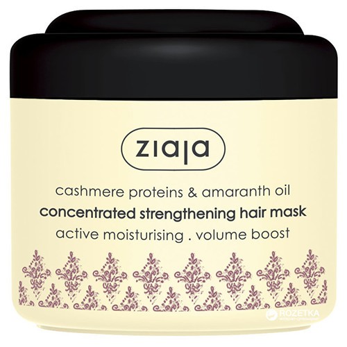 Ziaja Maschera Rinforzante per Capelli con olio di amaranto Cashmere Concentrato d Maschera Rinforzante per Capelli 200ml donna