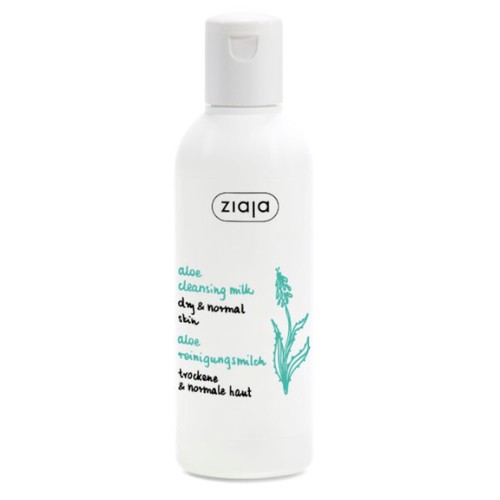 Ziaja Aloe Cleansing Milk Pelle secca e normale Lozione detergente con aloe vera 200ml Donna