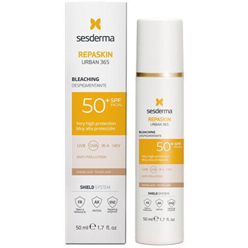 Sesderma Repaskin Urban 365 Bleaching Facial Sunscreen SPF 50+ - Facial sunscreen against age spots donna 50ml