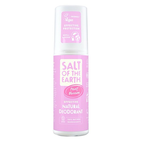 SaltOfTheEarth Deodorante Naturale Peony Blossom Deodorante spray minerale naturale al profumo di peonie unisex 100ml
