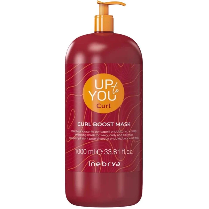 Inebrya up to you curl boost maschera idratante per capelli mossi e ricci 1000 ml