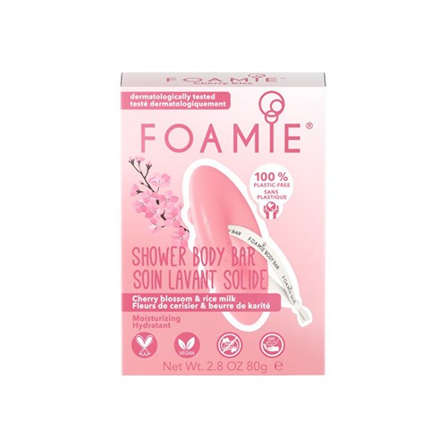 Foamie Cherry Kiss With Cherry Blossom and Rice Milk Shower Body Bar Sapone doccia idratante 800g Donna
