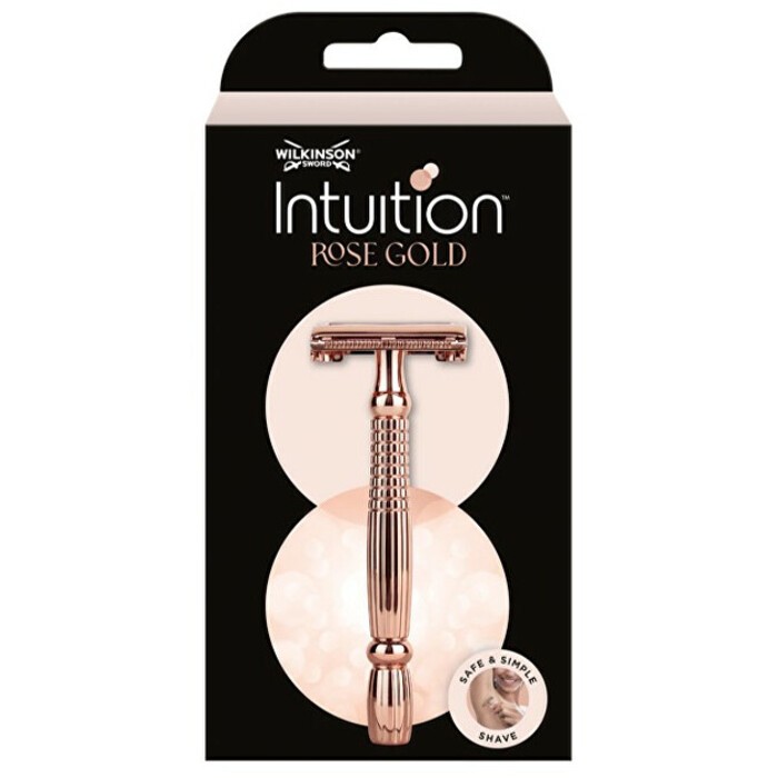 Wilkinson Sword Intuition Double Edge Rose Gold Razor Dmsk kovov holic strojek 10 iletek donna