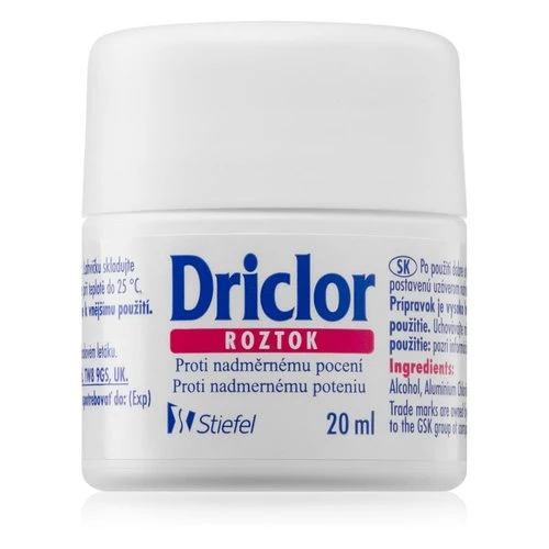 Driclor Antiperspirant rollon proti nadmrnmu pocen Solution 20 ml donna 20ml