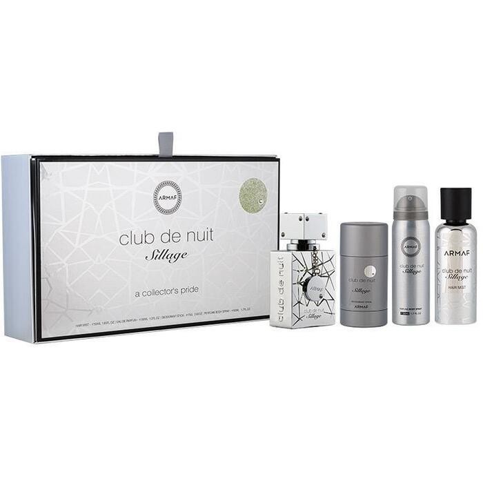 Armaf Club De Nuit Sillage Set regalo eau de parfum 30 ml spray corpo 50 ml lacca capelli 55 ml e deodorante 75 g uomo 30ml