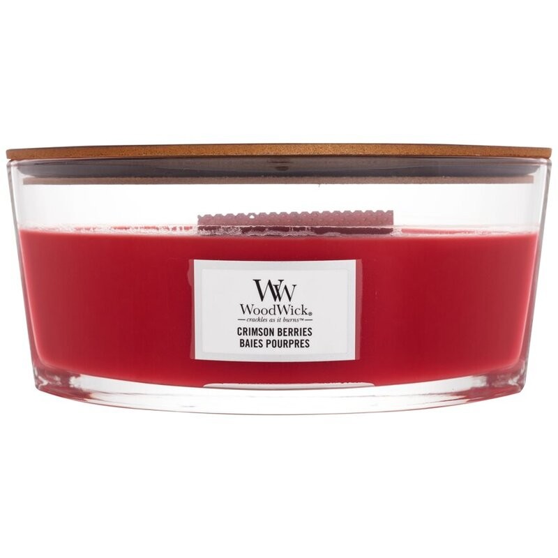 WoodWick Crimson Berries Ship frutta croccante Candela profumata 4536g