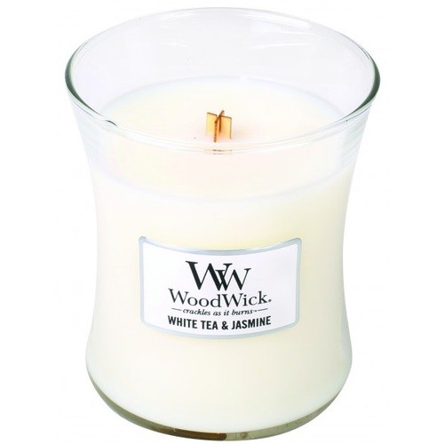 WoodWick Vaso T Bianco e Gelsomino Candela profumata T Bianco e Gelsomino 2750g