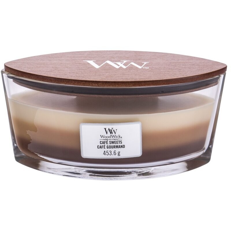 WoodWick Cafe Sweets Trilogy Spedisci il dessert nel caff Candela profumata 4536g