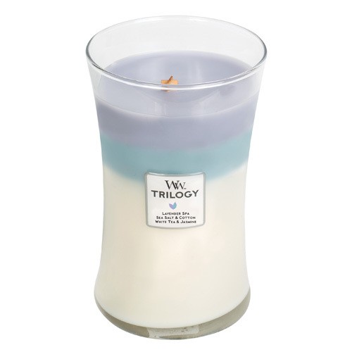 WoodWick Candela profumata vaso grande Trilogy Calming Retreat 609,5 g unisex