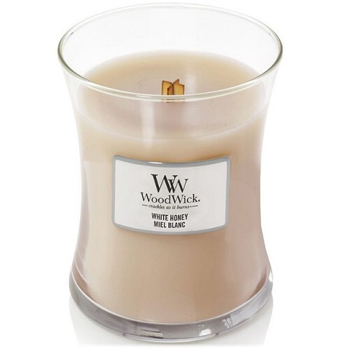 WoodWick White Honey Vase Candela profumata 6095g Unisex