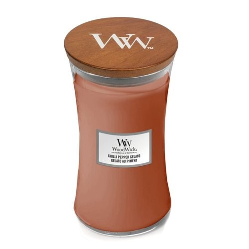WoodWick Gelato al Peperoncino Barchetta gelato con peperoncino e pepe Candela profumata 2750g