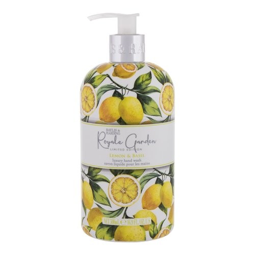 Baylis & Harding Hand Wash Royale Garden Lemon & Basil (Lemon and Basil) - Liquid hand soap donna 500ml