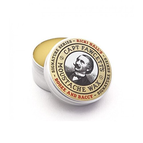 Captain Fawcett Ricki Hall`s Booze & Baccy Mustache Wax - Mustache Wax uomo 15ml