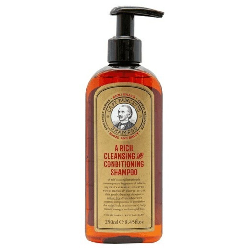 Captain Fawcett Ricki Hall`s Booze & Baccy A Rich Cleansing & Conditioning Shampoo - Protective hair shampoo uomo 250ml