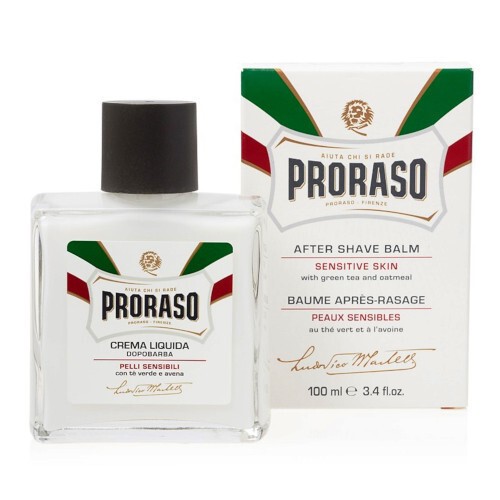 Proraso White After Shave Balm Balsamo dopobarba per pelli sensibili con t verde 100ml Uomo