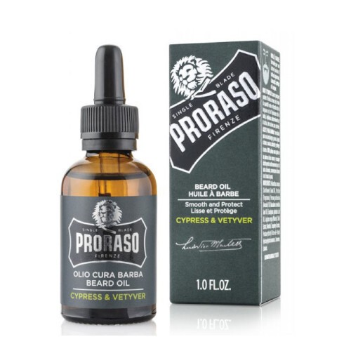 Proraso Olio da barba di cipresso e vetiver Olio da barba con cipresso e vetiver 30ml Uomo