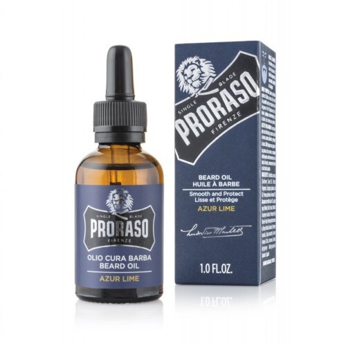 Proraso Azur Lime Beard Oil Olio da barba agli agrumi mediterranei 30ml Uomo