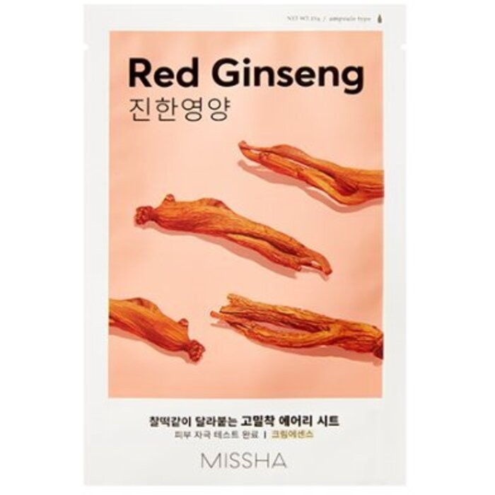 Missha Maschera in tessuto nutriente Red Ginseng Airy Fit Sheet Mask 19 g donna
