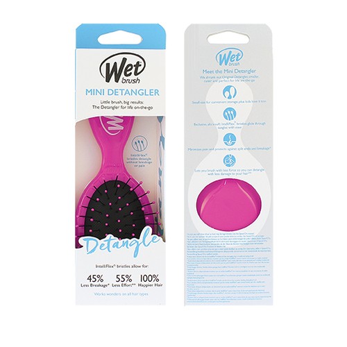 Wet Brush Mini Detangler Pink Kart na vlasy unisex