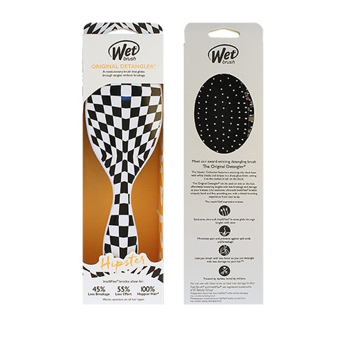 Wet Brush Original Detangler Hipster Checkers Kart na vlasy donna