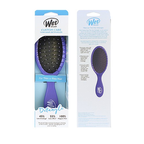 Wet Brush Custom Care Thin Hair Detangler Purple Kart na vlasy donna