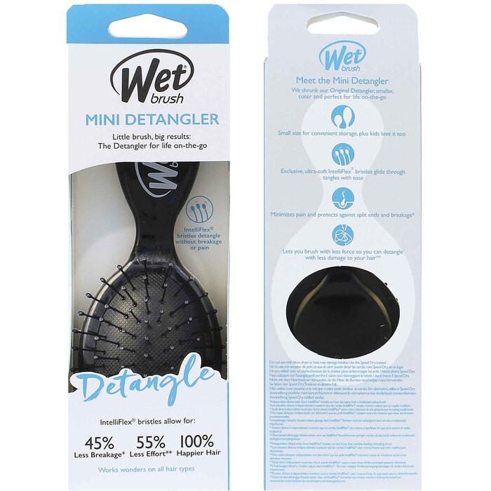 Wet Brush Mini spazzola bagnata districante nera unisex