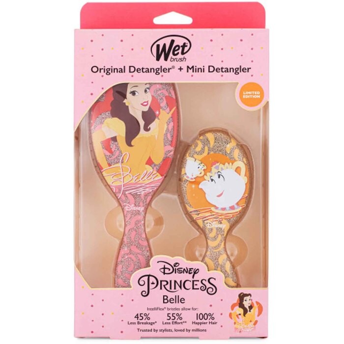 Wet Brush Kit Wet Brush Disney Princess Belle Set di spazzole per capelli unisex