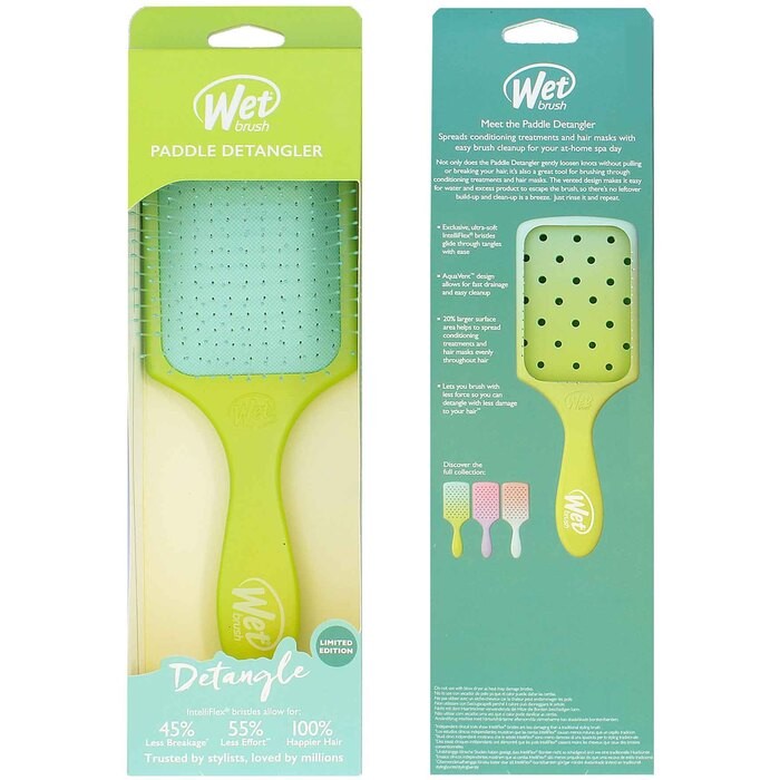 Wet Brush Paddle Detangler Feel Good Ombre Green/Blue unisex