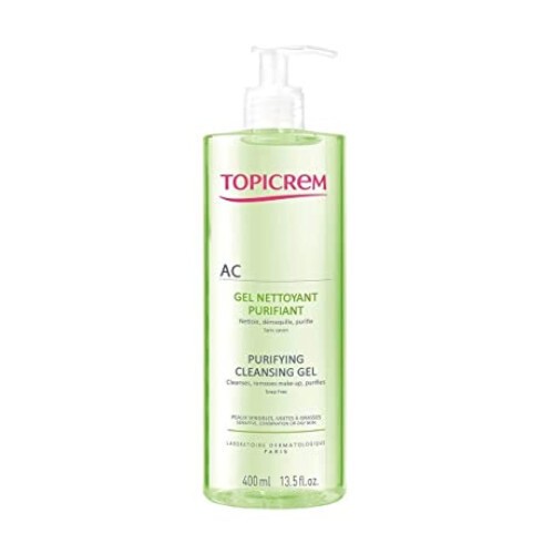 Topicrem AC Gel Detergente Purificante Pelle grassa e sensibile Gel Detergente 200ml Donna
